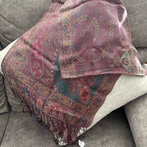 Mulberry Silk Scarf with Vibrant Patterns